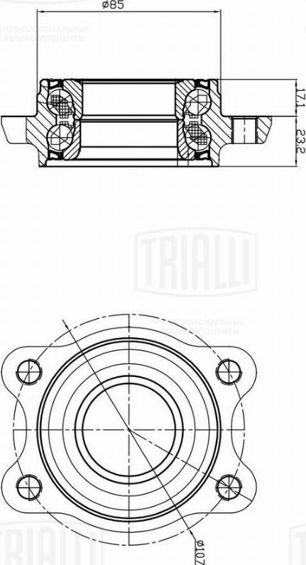 Trialli MR 1831 - Подшипник ступицы колеса avtokuzovplus.com.ua