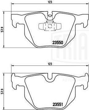 Trialli PF 4016 - Тормозные колодки, дисковые, комплект autodnr.net