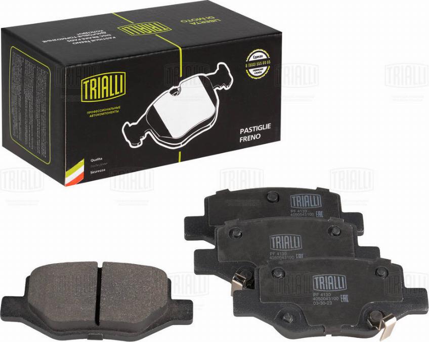 Trialli PF 4130 - Гальмівні колодки, дискові гальма autocars.com.ua