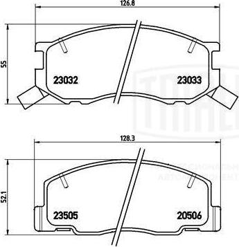 Trialli PF 4340 - Гальмівні колодки, дискові гальма autocars.com.ua