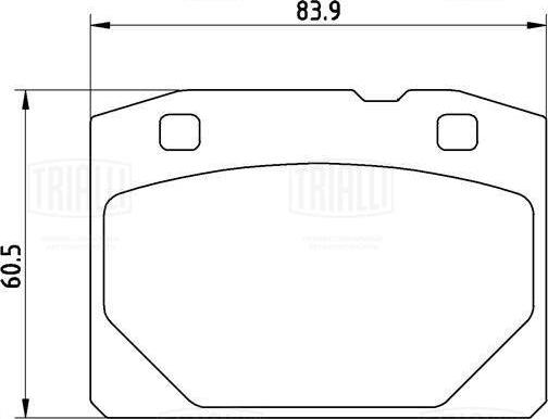 Trialli PF 966CR - Гальмівні колодки, дискові гальма autocars.com.ua