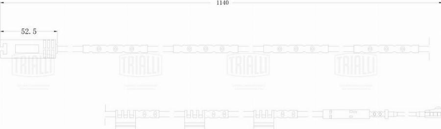 Trialli PFS 0005 - Сигнализатор, износ тормозных колодок autodnr.net