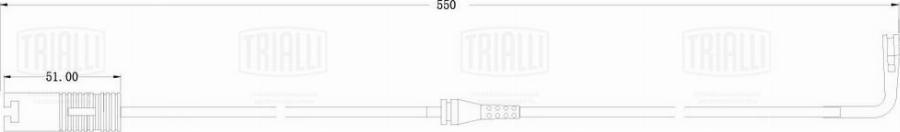 Trialli PFS 0033 - Сигнализатор, износ тормозных колодок autodnr.net