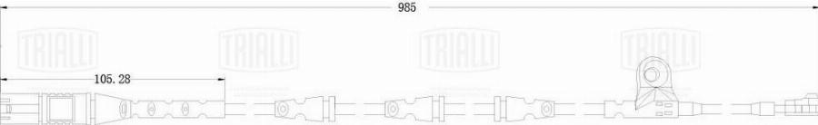 Trialli PFS 0070 - Сигнализатор, износ тормозных колодок avtokuzovplus.com.ua