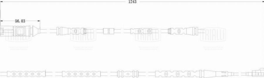 Trialli PFS 0085 - Сигнализатор, износ тормозных колодок autodnr.net