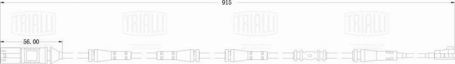 Trialli PFS 0086 - Сигнализатор, износ тормозных колодок avtokuzovplus.com.ua