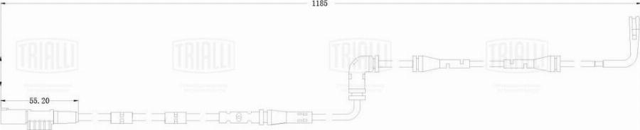 Trialli PFS 0120 - Сигнализатор, износ тормозных колодок autodnr.net