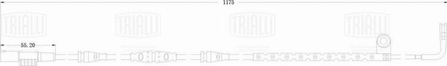 Trialli PFS 0166 - Сигнализатор, износ тормозных колодок autodnr.net