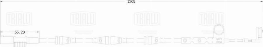 Trialli PFS 0168 - Сигнализатор, износ тормозных колодок avtokuzovplus.com.ua