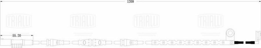 Trialli PFS 0220 - Сигнализатор, износ тормозных колодок avtokuzovplus.com.ua