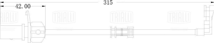 Trialli PFS 4173 - Сигнализатор, износ тормозных колодок autodnr.net