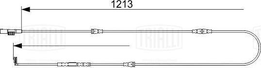 Trialli PFS 4253 - Сигнализатор, износ тормозных колодок avtokuzovplus.com.ua