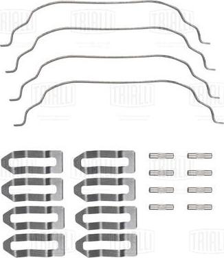 Trialli PFT 29090 - Тормозные колодки, дисковые, комплект avtokuzovplus.com.ua