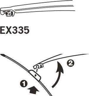 Trico EX335 - Щітка склоочисника autocars.com.ua