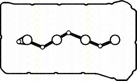 Triscan 515-4324 - Комплект прокладок, кришка головки циліндра autocars.com.ua