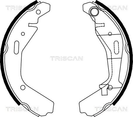 Triscan 8100 10024 - Комплект гальм, барабанний механізм autocars.com.ua
