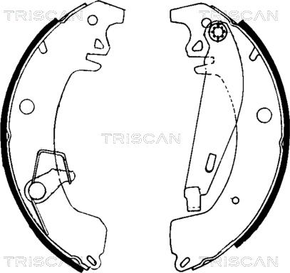 Triscan 8100 10031 - Комплект гальм, барабанний механізм autocars.com.ua