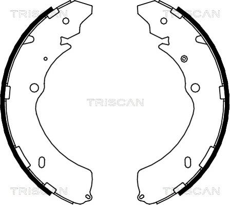 Triscan 8100 10032 - Комплект гальм, барабанний механізм autocars.com.ua