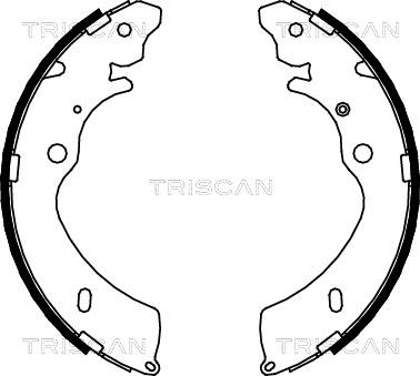 Triscan 8100 10033 - Комплект гальм, барабанний механізм autocars.com.ua