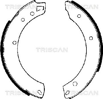 Triscan 8100 10034 - Комплект гальм, ручник, парковка autocars.com.ua