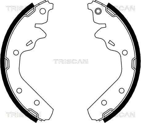 Triscan 8100 10592 - Комплект тормозных колодок, барабанные autodnr.net