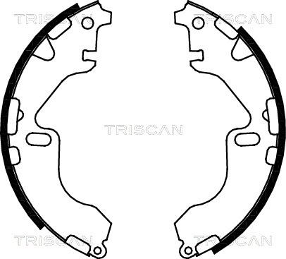 Triscan 8100 13044 - Комплект тормозных колодок, барабанные autodnr.net