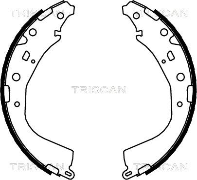 Triscan 8100 13053 - Комплект гальм, барабанний механізм autocars.com.ua