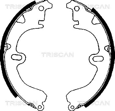 Triscan 8100 13423 - Комплект тормозных колодок, барабанные avtokuzovplus.com.ua
