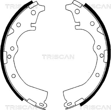 Triscan 8100 13426 - Комплект гальм, барабанний механізм autocars.com.ua
