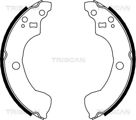 Triscan 8100 14004 - Комплект гальм, барабанний механізм autocars.com.ua