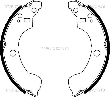 Triscan 8100 14004 - Комплект тормозных колодок, барабанные avtokuzovplus.com.ua