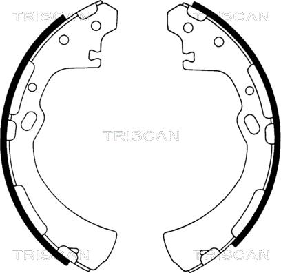 Triscan 8100 14510 - Комплект гальм, барабанний механізм autocars.com.ua