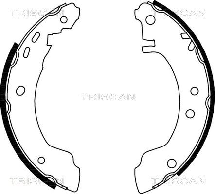 Triscan 8100 14531 - Комплект гальм, барабанний механізм autocars.com.ua