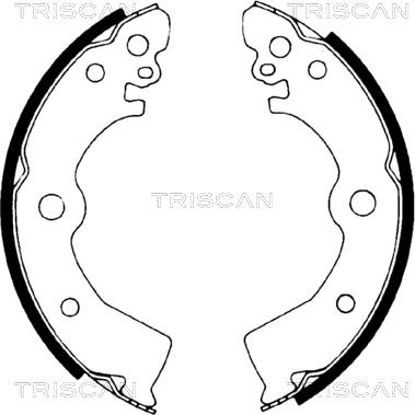 Triscan 8100 14532 - Комплект гальм, барабанний механізм autocars.com.ua