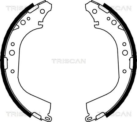 Triscan 8100 14565 - Комплект гальм, барабанний механізм autocars.com.ua