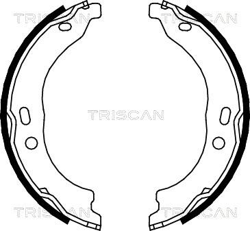 Triscan 8100 15024 - Комплект гальм, ручник, парковка autocars.com.ua