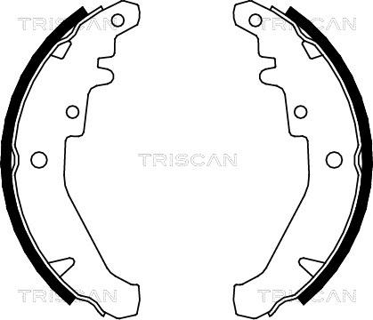 Triscan 8100 15026 - Комплект гальмівних колодок autocars.com.ua