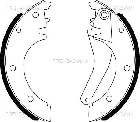 Triscan 8100 15027 - Комплект гальм, барабанний механізм autocars.com.ua