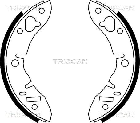 Triscan 8100 17003 - Комплект гальм, барабанний механізм autocars.com.ua