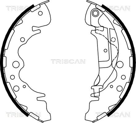 Triscan 8100 18003 - Комплект тормозных колодок, барабанные avtokuzovplus.com.ua