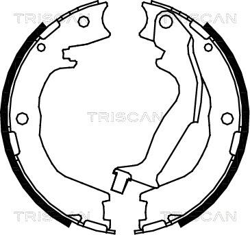 Triscan 8100 18007 - Комплект гальм, ручник, парковка autocars.com.ua