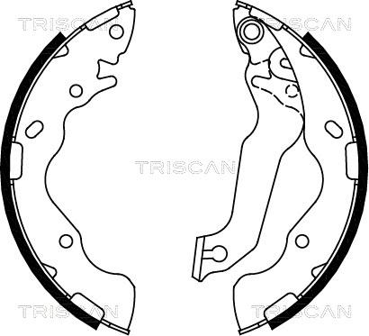 Triscan 8100 18009 - Комплект гальм, барабанний механізм autocars.com.ua