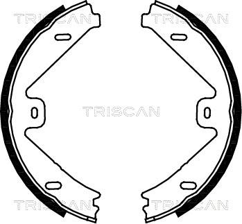 Triscan 8100 23033 - Комплект тормозных колодок, барабанные autodnr.net