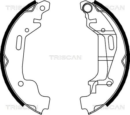 Triscan 8100 24001 - Комплект гальм, барабанний механізм autocars.com.ua