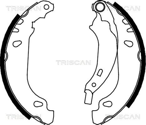 Triscan 8100 25637 - Комплект гальм, барабанний механізм autocars.com.ua