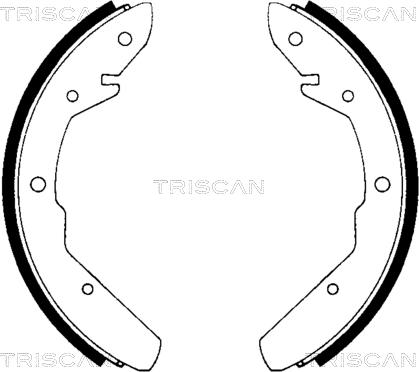 Triscan 8100 29275 - Комплект тормозных колодок, барабанные autodnr.net