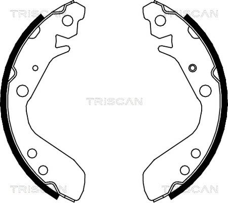 Triscan 8100 40006 - Комплект гальм, барабанний механізм autocars.com.ua