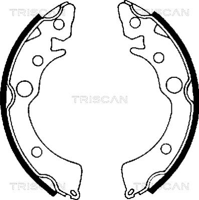 Triscan 8100 40418 - Комплект тормозных колодок, барабанные autodnr.net
