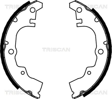 Triscan 8100 41414 - Комплект гальм, барабанний механізм autocars.com.ua