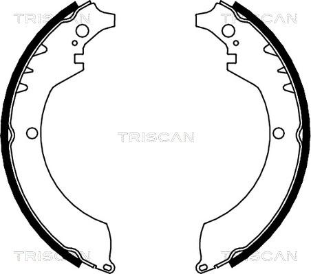 Triscan 8100 41419 - Комплект гальм, барабанний механізм autocars.com.ua